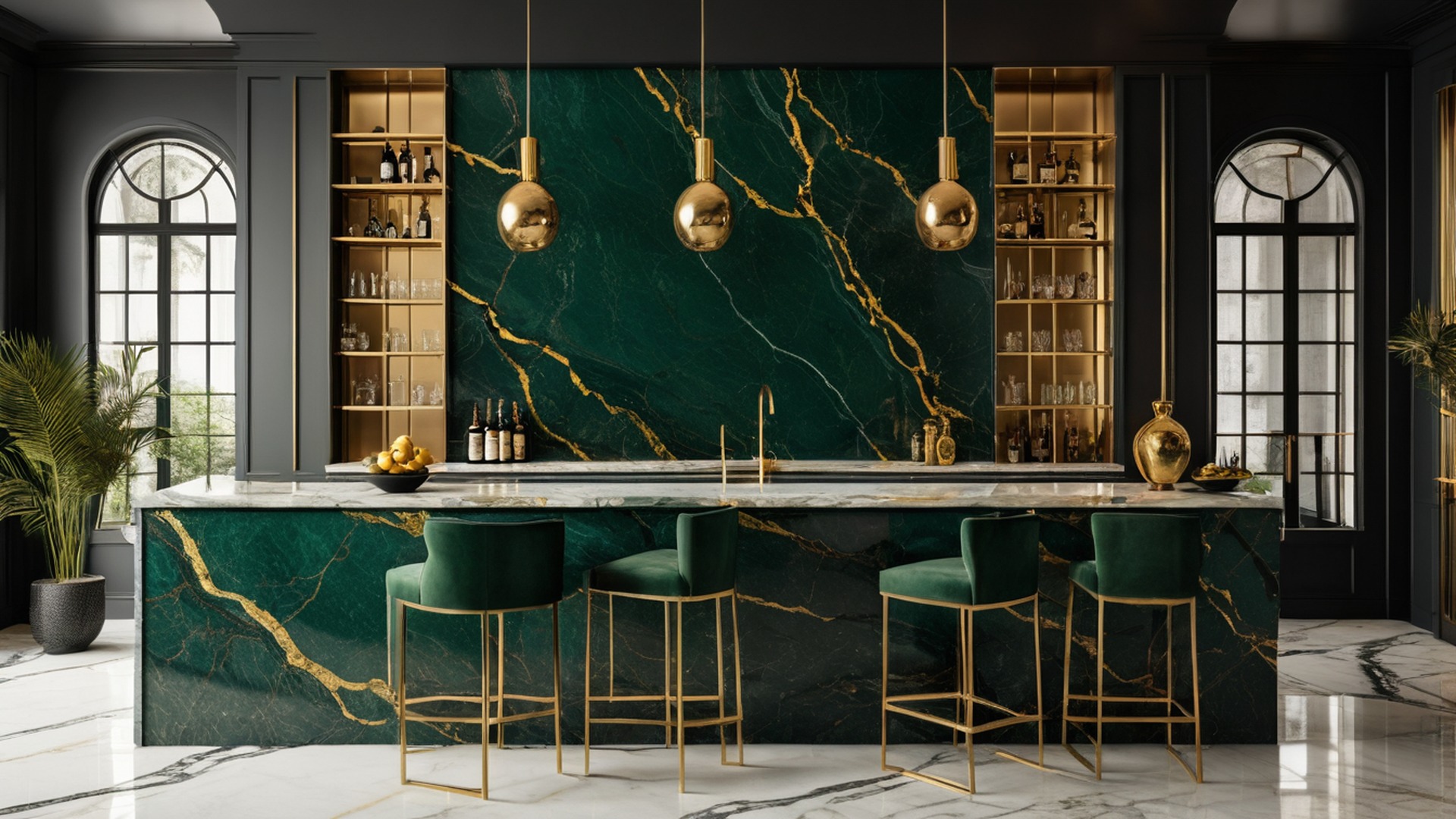Exotic stone slab selection reference